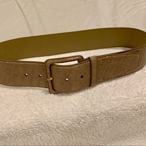 Patent leather croc embossed belt